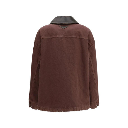 Prada Brauner Baumwollmantel by Prada