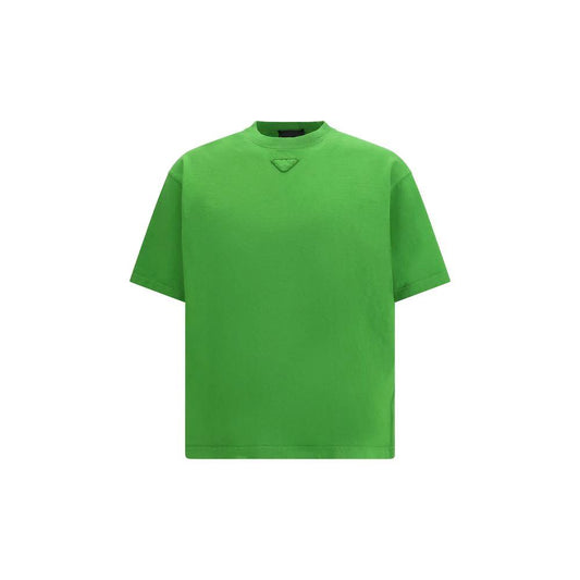 Prada Bicolor Baumwoll-T-Shirt by Prada