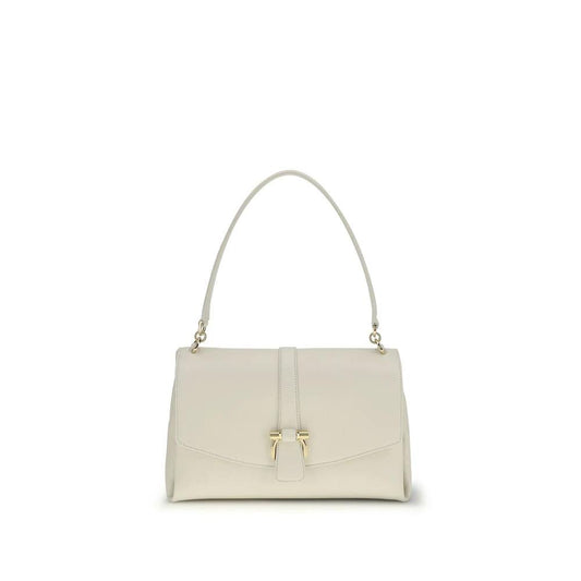 Ferragamo Weiße Schultertasche aus Kalbsleder Bos Taurus by Ferragamo