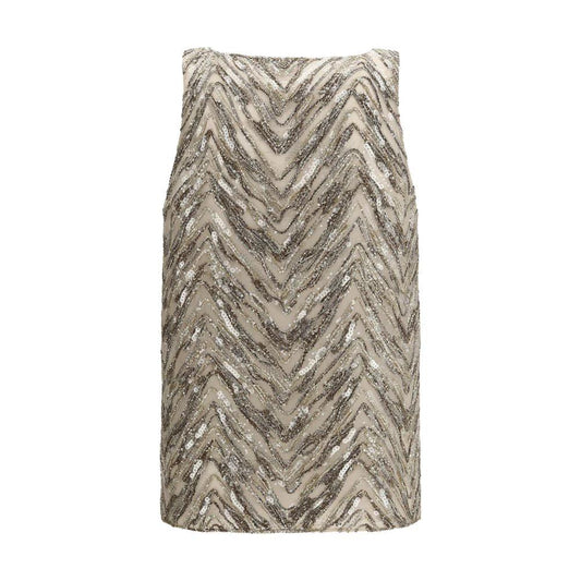 Brunello Cucinelli Beige Silk Blouse by Brunello Cucinelli