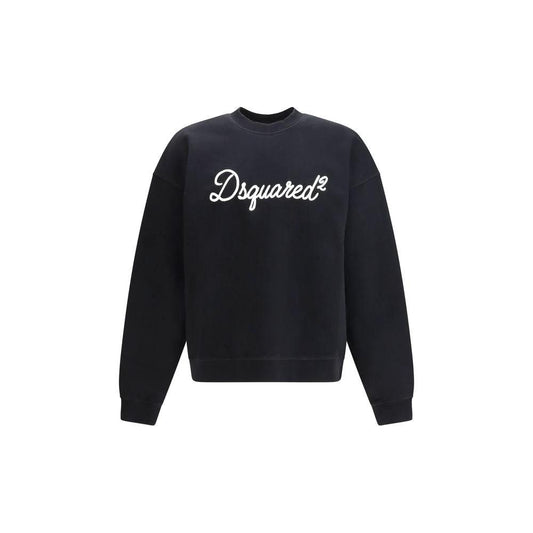 Dsquared² Schwarzer Baumwoll-Sweatshirt by Dsquared²
