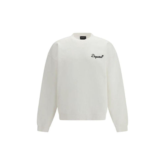 Dsquared² Weißes Baumwoll-Sweatshirt by Dsquared²