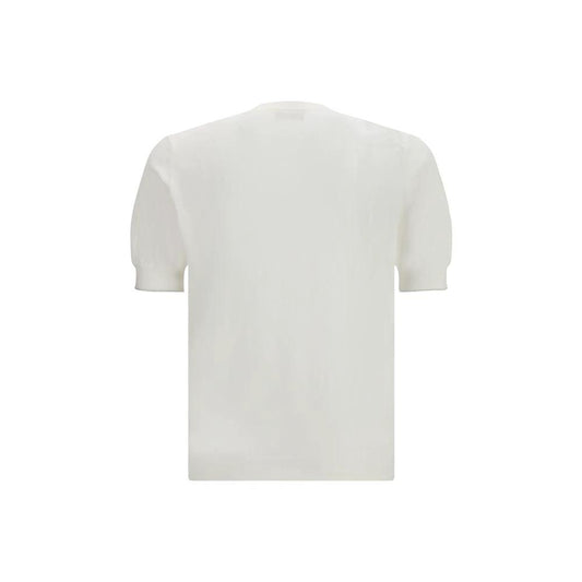 Brunello Cucinelli Weißes Baumwoll-T-Shirt by Brunello Cucinelli