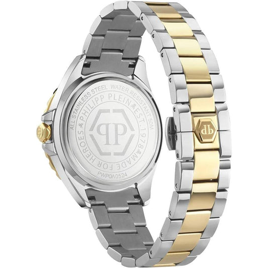 Philipp Plein Goldfarbene Edelstahl-Dresswatch by Philipp Plein