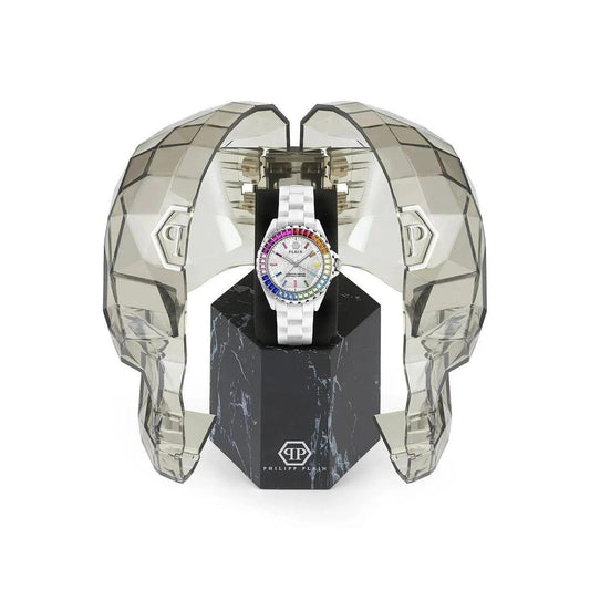 Philipp Plein Weiße Keramik-Kleideruhr by Philipp Plein