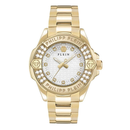 Philipp Plein Goldfarbene Edelstahl-Dresswatch by Philipp Plein