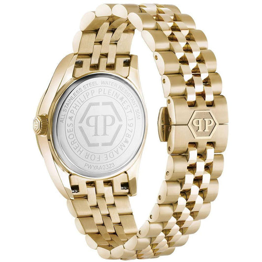 Philipp Plein Goldfarbene Edelstahl-Dresswatch by Philipp Plein