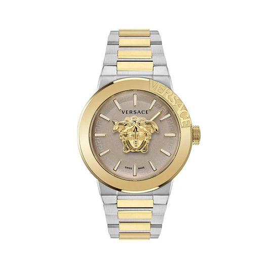 Versace Goldfarbene Edelstahl-Dresswatch by Versace