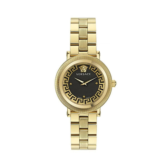 Versace Goldfarbene Edelstahl-Dresswatch by Versace