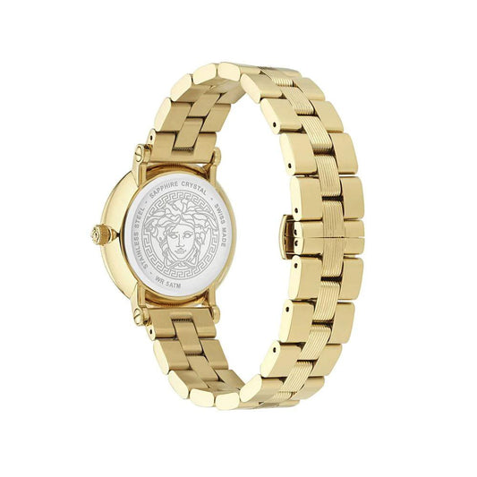 Versace Goldfarbene Edelstahl-Dresswatch by Versace