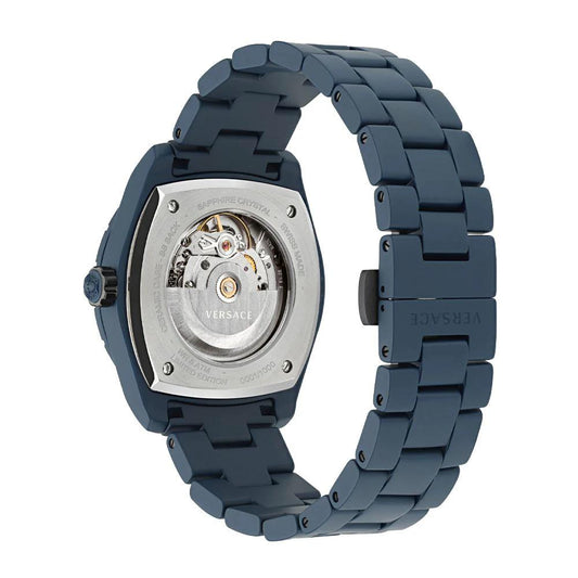 Versace Blaue Keramik-Armbanduhr by Versace