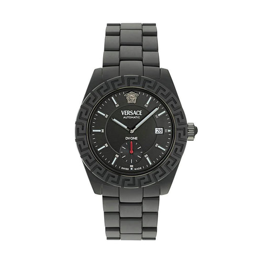 Versace Schwarze Keramik-Dresswatch by Versace