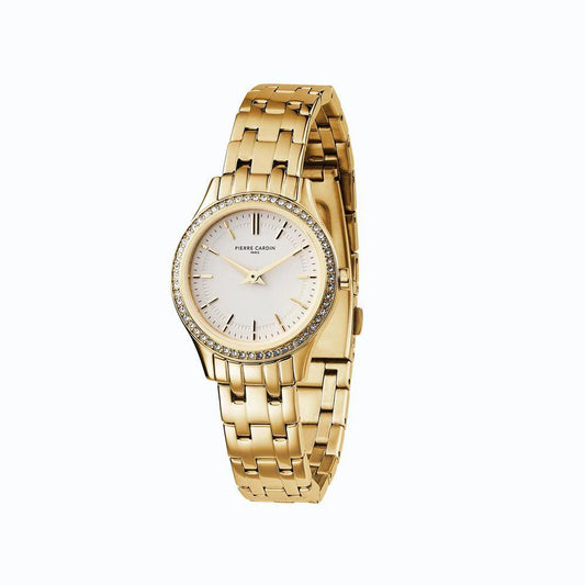 Pierre Cardin Goldfarbene Edelstahl-Dresswatch by Pierre Cardin