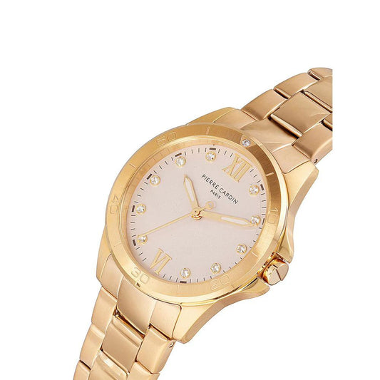 Pierre Cardin Goldfarbene Edelstahl-Dresswatch by Pierre Cardin