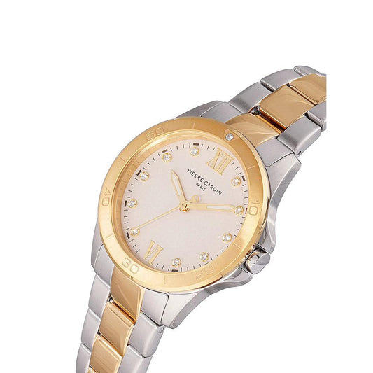 Pierre Cardin Goldfarbene Edelstahl-Dresswatch by Pierre Cardin