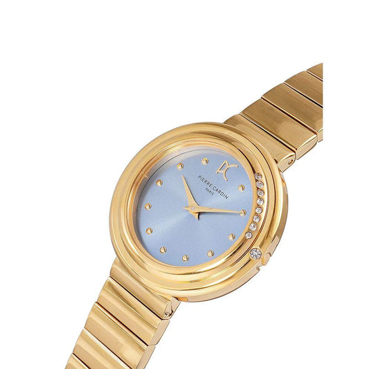 Pierre Cardin Goldfarbene Edelstahl-Dresswatch by Pierre Cardin