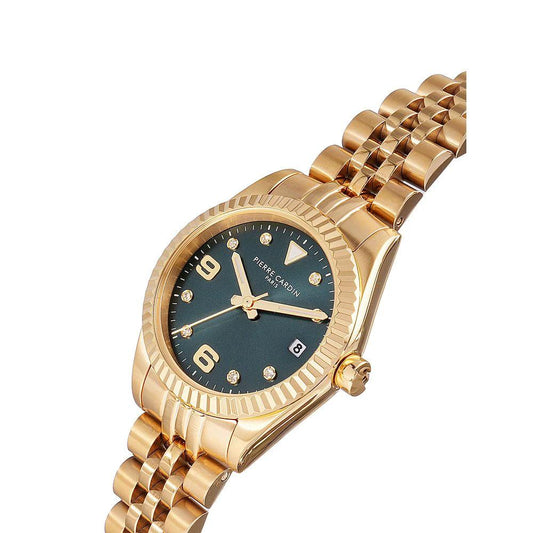Pierre Cardin Goldfarbene Edelstahl-Dresswatch by Pierre Cardin