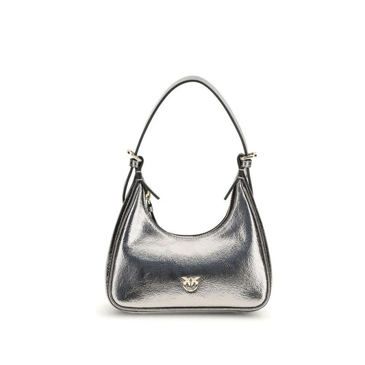 PINKO Schultertasche aus Lammleder Silver Lamb Ovis Aries Aries by PINKO