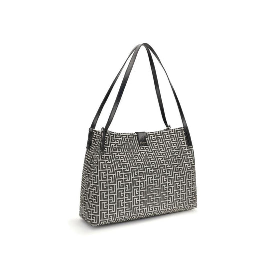 Balmain Schwarze Baumwoll-Umhängetasche by Balmain