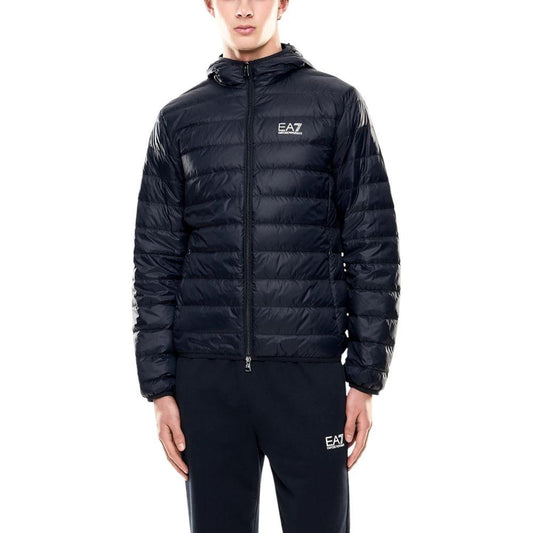 EA7 Emporio Armani Blaue Jacke aus Polyamid by EA7 Emporio Armani