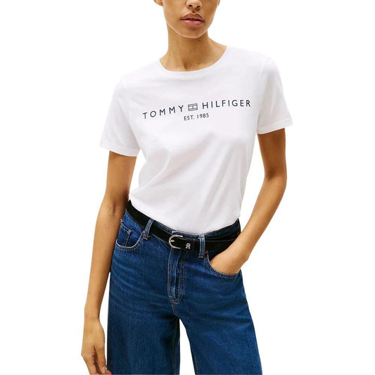 Tommy Hilfiger Weißes T-Shirt aus recycelter Baumwolle by Tommy Hilfiger