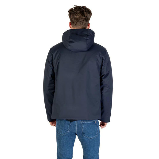 EA7 Emporio Armani Blauer Polyester-Mantel by EA7 Emporio Armani