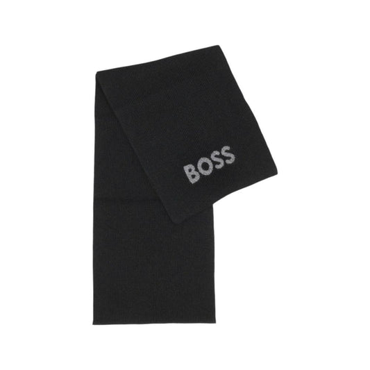 Hugo Boss Schwarzer Schal aus Polyacryl by Hugo Boss