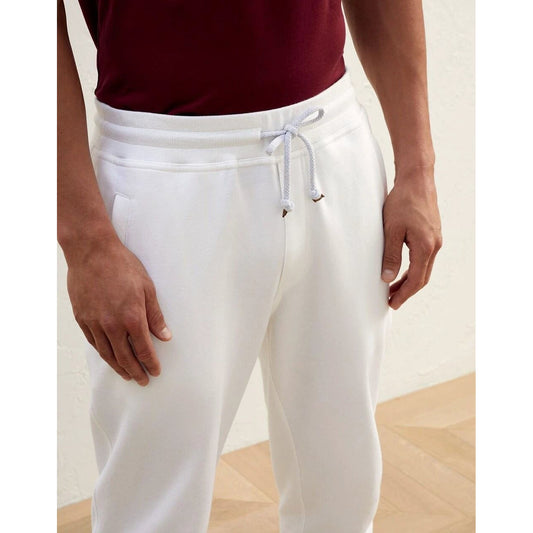 Brunello Cucinelli Weiße Baumwoll-Jogginghose (Trainingshose) by Brunello Cucinelli