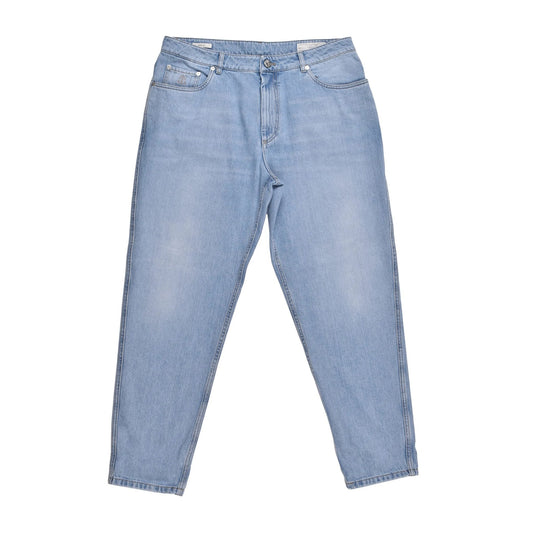 Brunello Cucinelli Cucinelli Blaue Jeans aus Baumwolle im Relaxed Fit by Brunello Cucinelli Cucinelli