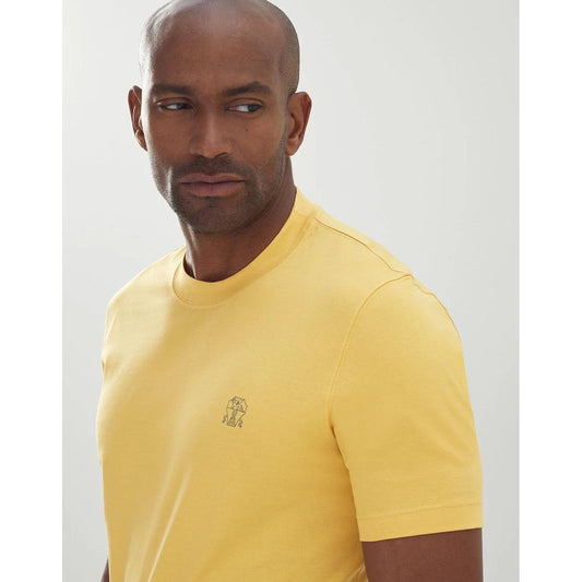 Brunello Cucinelli Zweifarbige Baumwoll-T-Shirt by Brunello Cucinelli