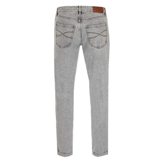 Brunello Cucinelli Schwarze Slim Fit Jeans aus Baumwolle by Brunello Cucinelli