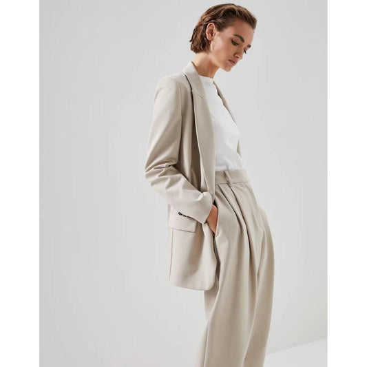 Brunello Cucinelli Cucinelli Zweifarbiger Baumwollblazer by Brunello Cucinelli Cucinelli