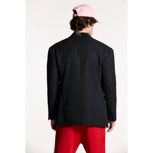 Dsquared² Schwarzer Sakko aus Fasern by Dsquared²