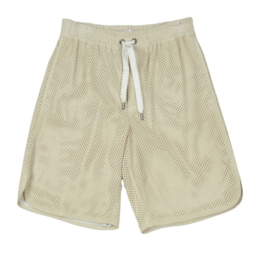Brunello Cucinelli Weiße Leder-Jogginghose (Trainingshose) by Brunello Cucinelli