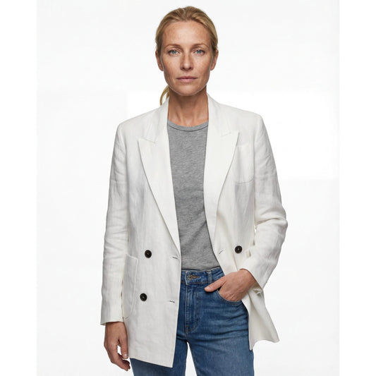 Brunello Cucinelli Cucinelli Weißer Baumwollmantel by Brunello Cucinelli Cucinelli