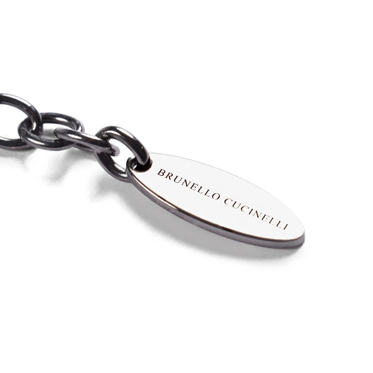 Brunello Cucinelli Schwarze Silberkette by Brunello Cucinelli