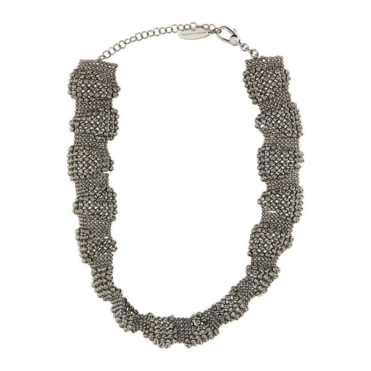 Brunello Cucinelli Bronze Silber Halskette by Brunello Cucinelli