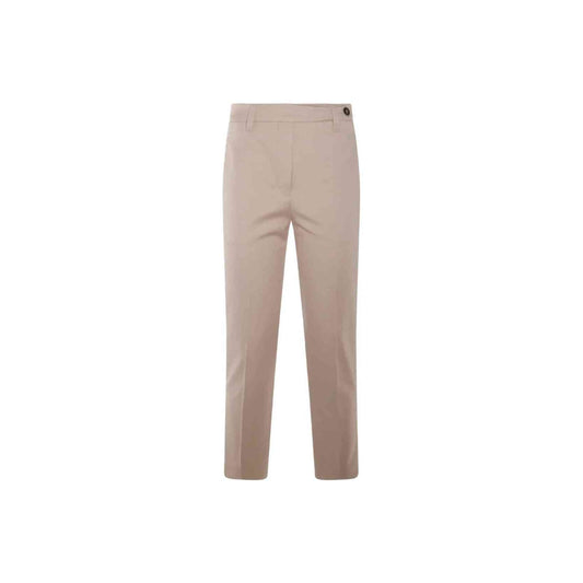 Brunello Cucinelli Cucinelli Beige Cotton Casual Pants by Brunello Cucinelli Cucinelli