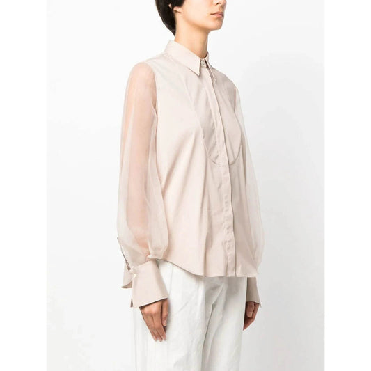 Brunello Cucinelli Cucinelli Rosa Baumwollbluse by Brunello Cucinelli Cucinelli