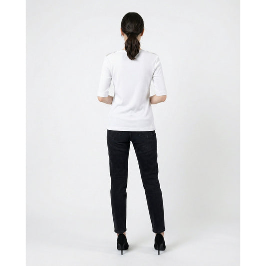 Brunello Cucinelli Weißes Baumwoll-T-Shirt by Brunello Cucinelli