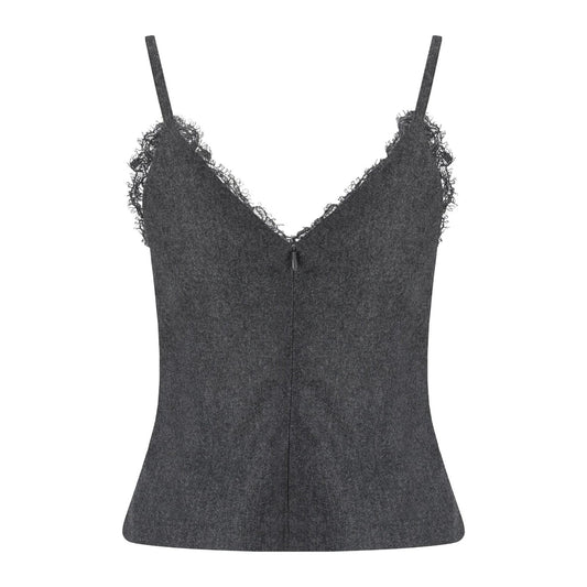 Brunello Cucinelli Graues Woll-T-Shirt by Brunello Cucinelli