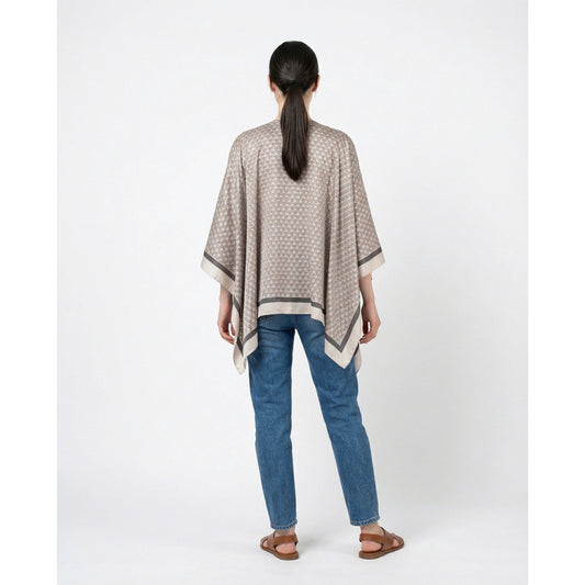 Brunello Cucinelli Beige Seiden-T-Shirt by Brunello Cucinelli