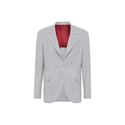 Brunello Cucinelli Cucinelli Grauer Wollblazer by Brunello Cucinelli Cucinelli