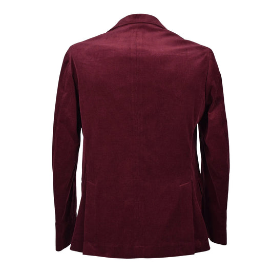 Brunello Cucinelli Burgunderfarbener Baumwollblazer by Brunello Cucinelli