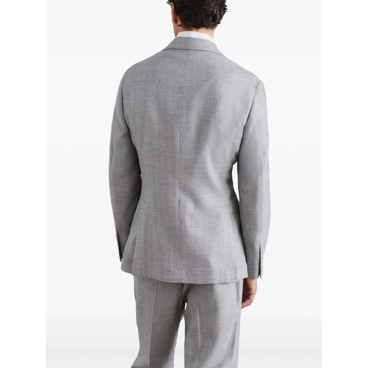 Brunello Cucinelli Cucinelli Grauer Wollblazer by Brunello Cucinelli Cucinelli