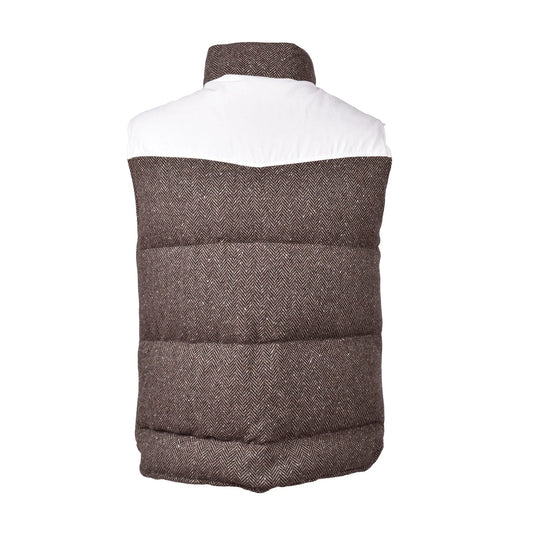 Brunello Cucinelli Brauner ärmelloser Wollblazer by Brunello Cucinelli