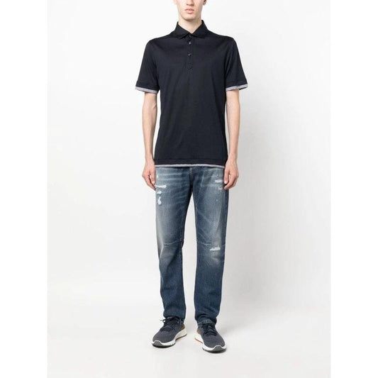 Brunello Cucinelli Graue Jeans aus Baumwolle im geraden Schnitt by Brunello Cucinelli