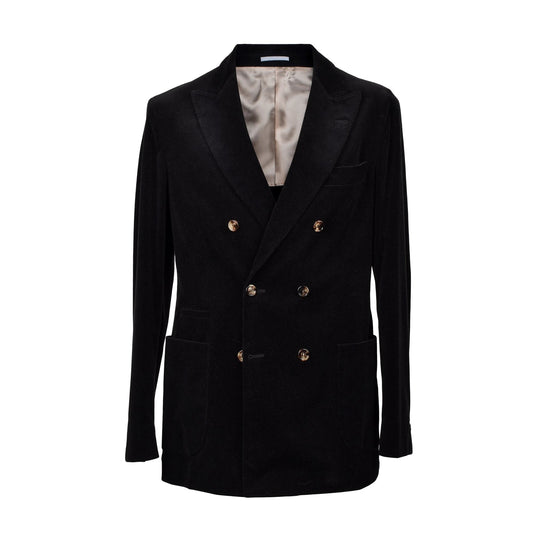 Brunello Cucinelli Cucinelli Schwarzer Baumwollblazer by Brunello Cucinelli Cucinelli