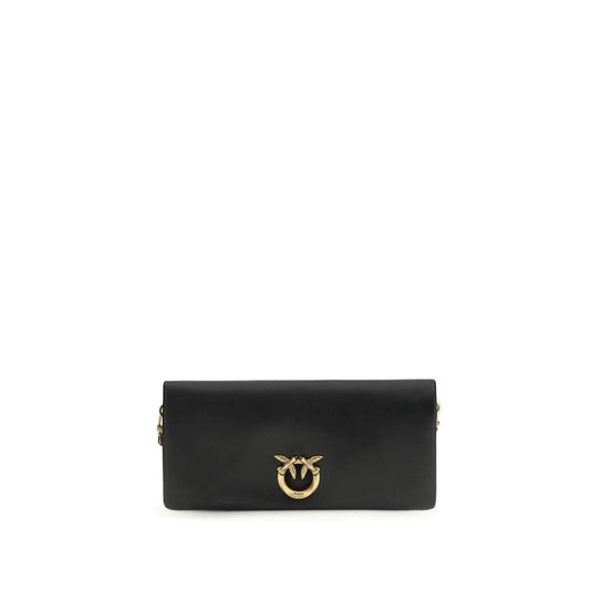 PINKO Schwarze Kalbsleder Bos Taurus Clutch Bag by PINKO