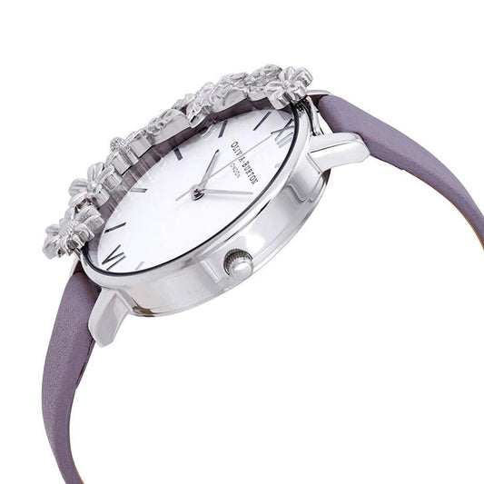 Olivia Burton Lila Kunstleder-Kleideruhr by Olivia Burton